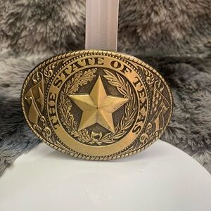 Gold Texas Belt Buckle